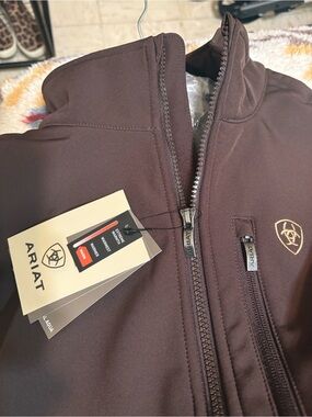 Ariat Men's Chocolate Brown Lightweight Softshell Jacket
